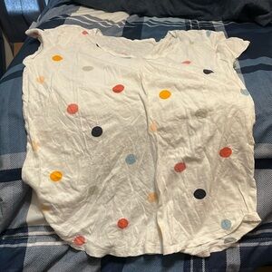 Loft t shirt women’s medium with polkadots